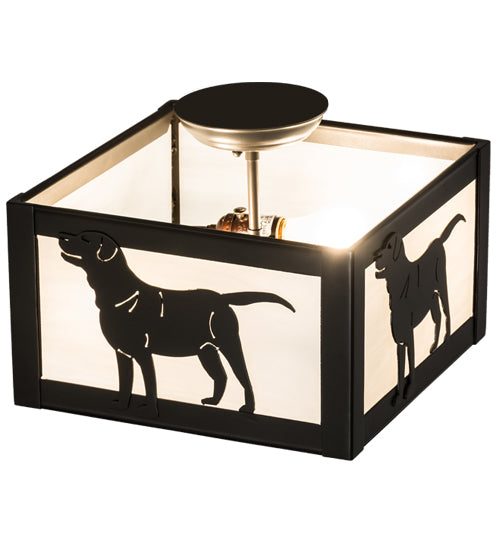 Meyda Tiffany Labrador Retriever 172790 Ceiling Light - Timeless Bronze