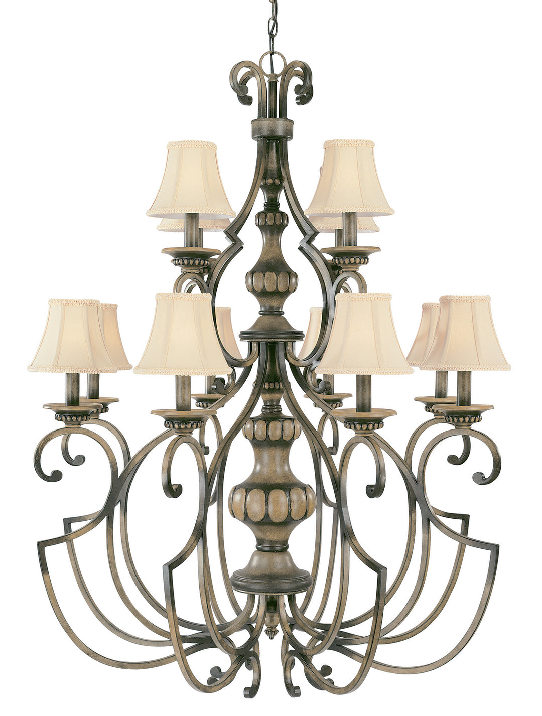 Classic Westchester 92709 HRW Chandelier Light - Honey Rubbed Walnut