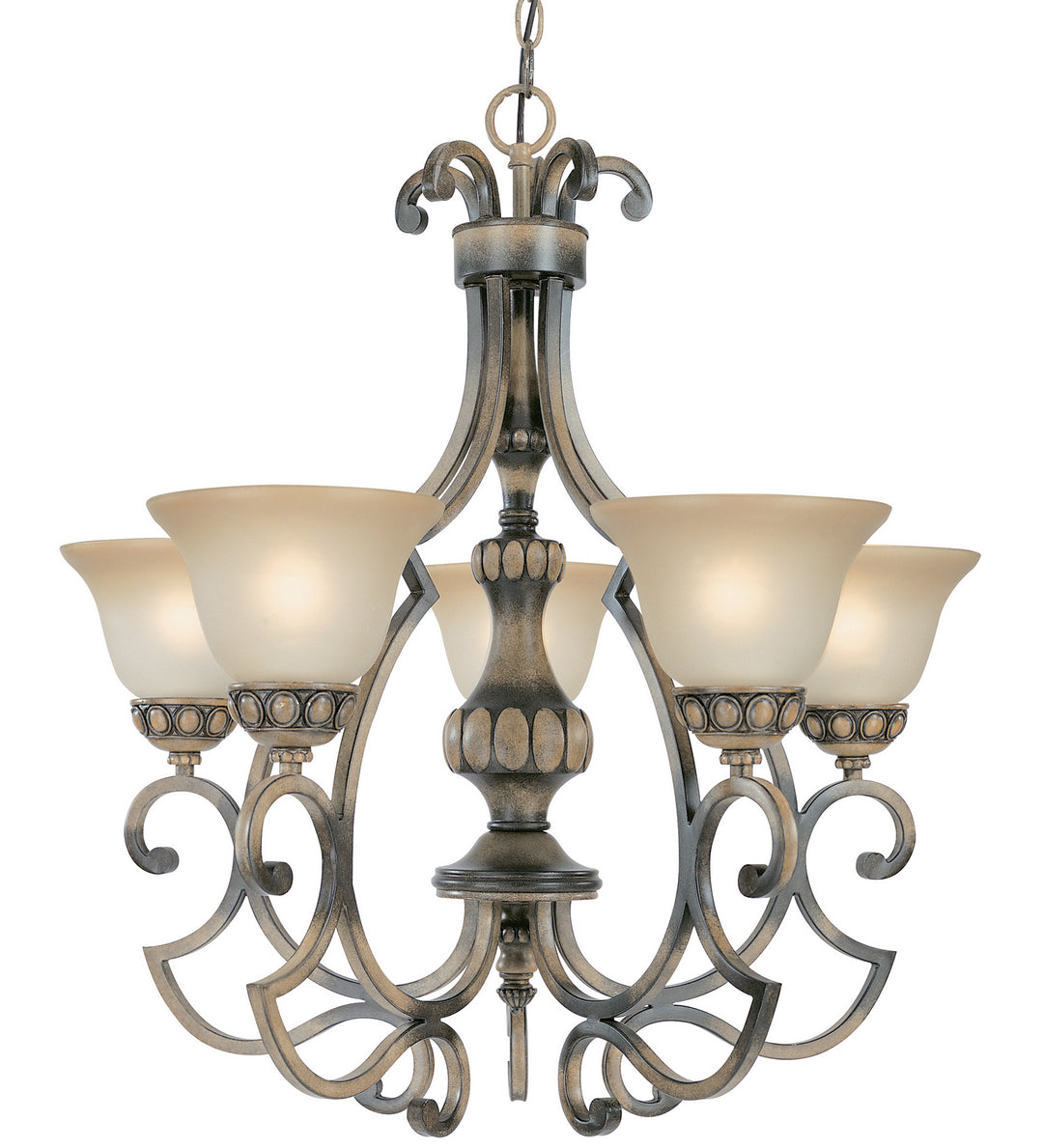 Classic Westchester 92715 HRW Chandelier Light - Honey Rubbed Walnut