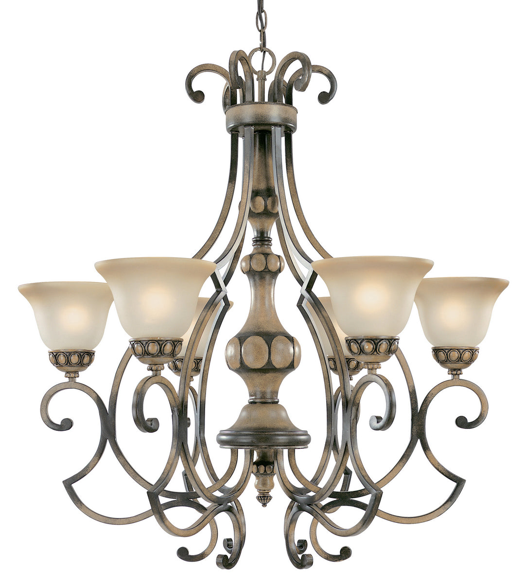 Classic Westchester 92716 HRW Chandelier Light - Honey Rubbed Walnut