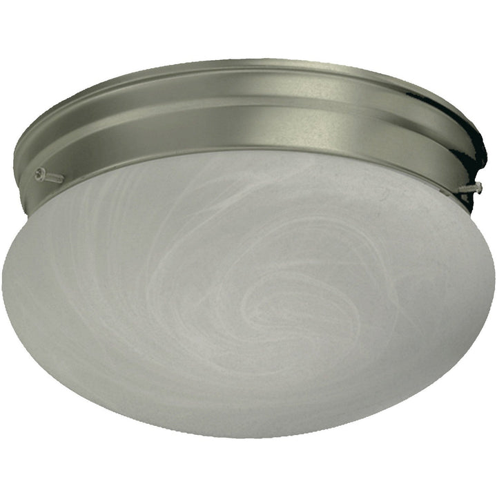 Quorum 3021 Faux Alabaster Mushrooms 3021-6-65 Ceiling Light - Satin Nickel