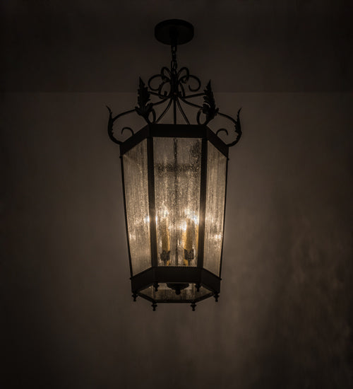 Meyda Tiffany Regency 172965 Pendant Light - Nickel, Transparent Copper