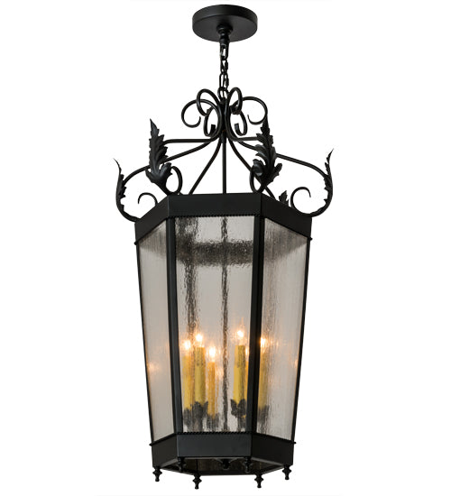 Meyda Tiffany Regency 172965 Pendant Light - Nickel, Transparent Copper