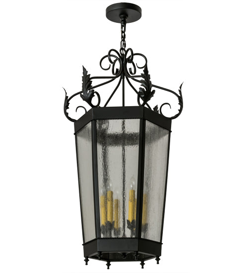 Meyda Tiffany Regency 172965 Pendant Light - Nickel, Transparent Copper