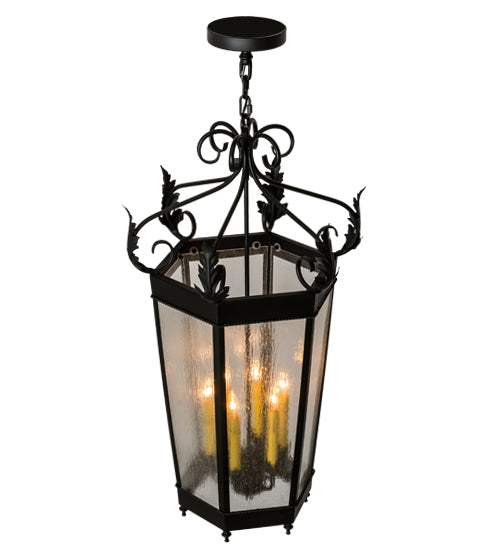 Meyda Tiffany Regency 172965 Pendant Light - Nickel, Transparent Copper