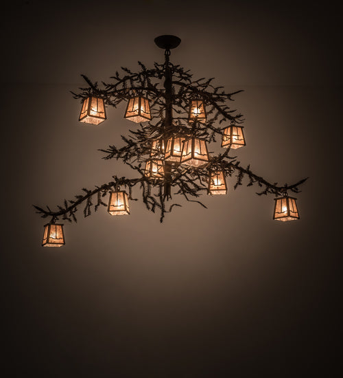 Meyda Tiffany Pine Branch 173025 Chandelier Light - Dark Roast