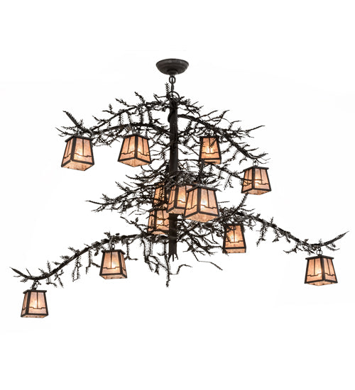 Meyda Tiffany Pine Branch 173025 Chandelier Light - Dark Roast