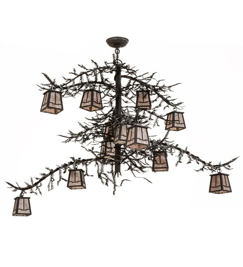 Meyda Tiffany Pine Branch 173025 Chandelier Light - Dark Roast