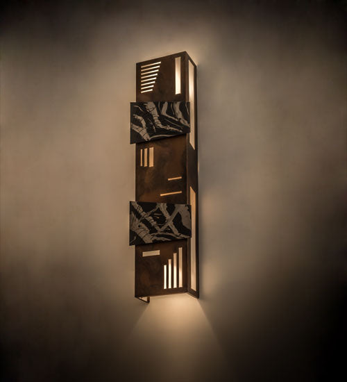 Meyda Tiffany Indigo 173206 Wall Light - Custom,Transparent Copper,Burnished