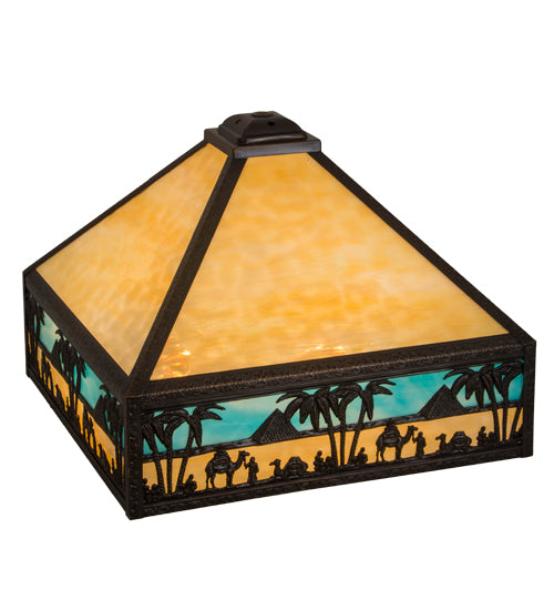 Meyda Tiffany Lighting 17323 Camel Shade Lamp Shade Multicolored