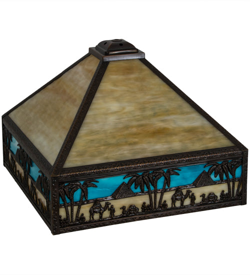 Meyda Tiffany Lighting 17323 Camel Shade Lamp Shade Multicolored