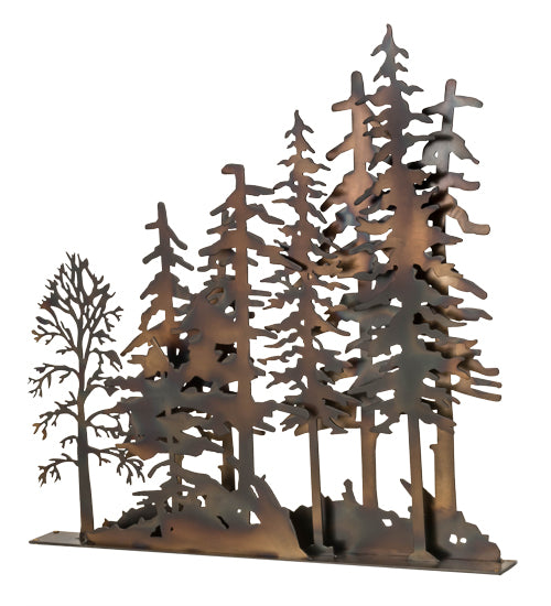 Meyda Tiffany Lighting 173325 Tall Pines Window Art Mirror Bronze / Dark