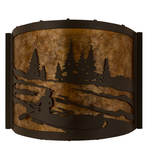 Meyda Tiffany Canoe At Lake 173353 Wall Light - Timeless Bronze