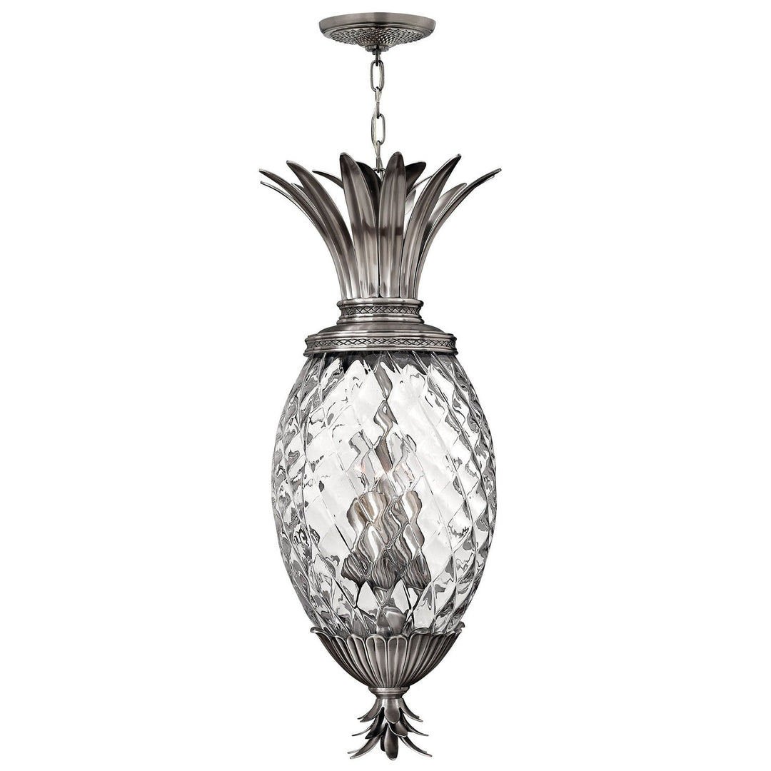 Hinkley Lighting 2222PL  Plantation Outdoor Polished Antique Nickel