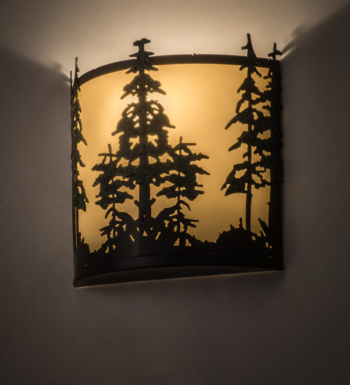 Meyda Tiffany Tall Pines 173383 Wall Light - Timeless Bronze