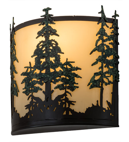 Meyda Tiffany Tall Pines 173383 Wall Light - Timeless Bronze