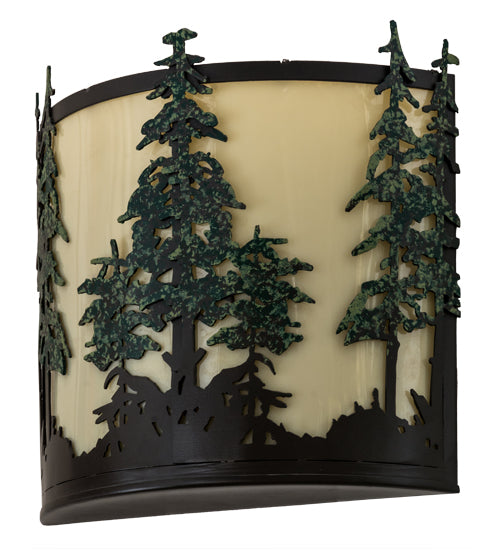 Meyda Tiffany Tall Pines 173383 Wall Light - Timeless Bronze