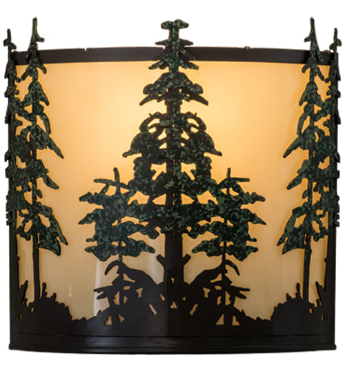 Meyda Tiffany Tall Pines 173383 Wall Light - Timeless Bronze