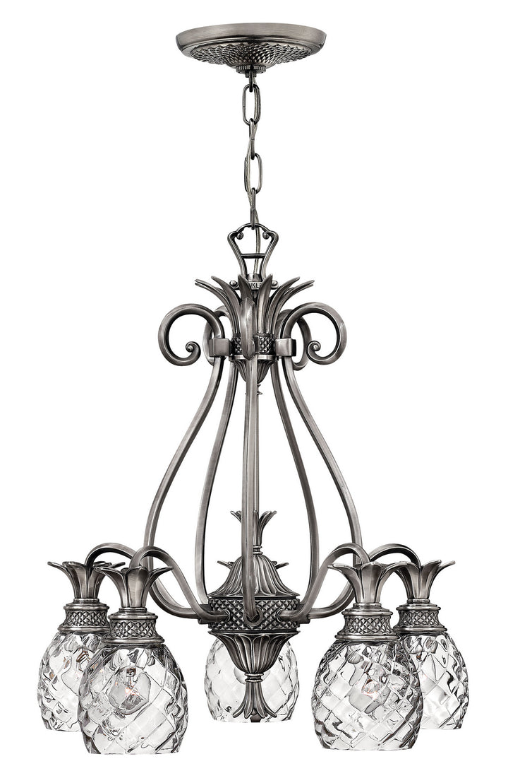 Hinkley Plantation 4885PL Chandelier Light - Polished Antique Nickel