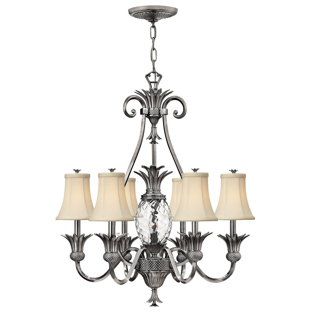 Hinkley Plantation 4886PL Chandelier Light - Polished Antique Nickel