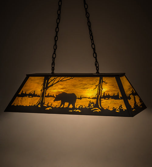 Meyda Tiffany Bear At Lake 173487 Pendant Light - Timeless Bronze