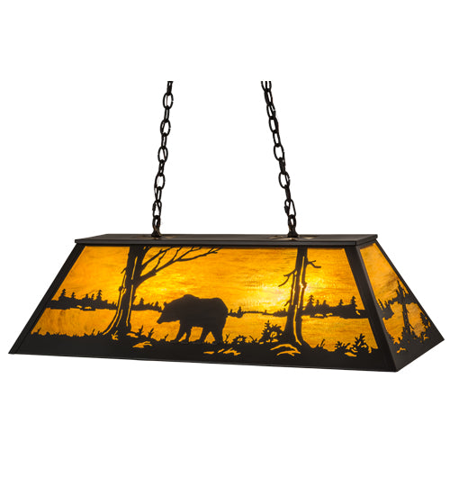 Meyda Tiffany Bear At Lake 173487 Pendant Light - Timeless Bronze