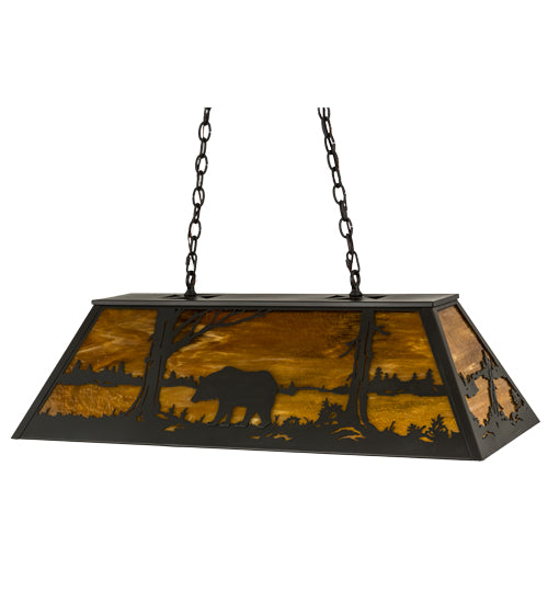 Meyda Tiffany Bear At Lake 173487 Pendant Light - Timeless Bronze