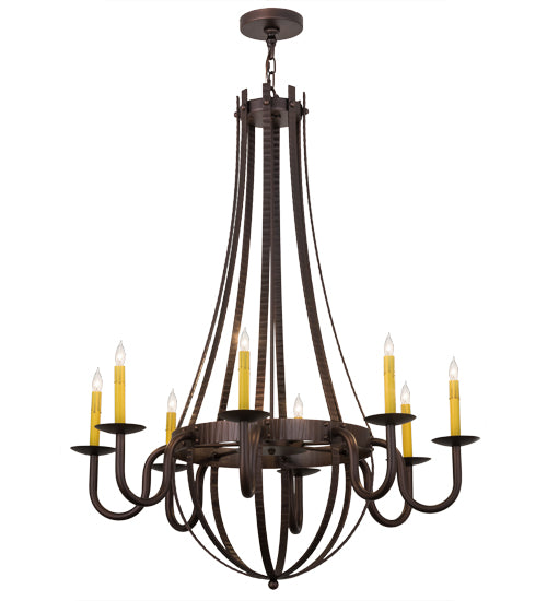 Meyda Tiffany Barrel Stave 173504 Chandelier Light - Mahogany Bronze