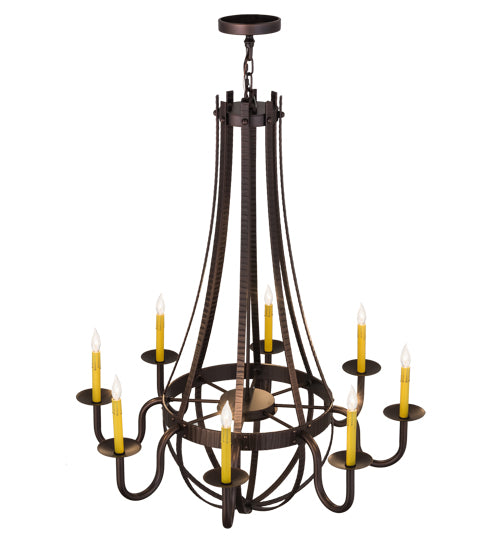 Meyda Tiffany Barrel Stave 173504 Chandelier Light - Mahogany Bronze