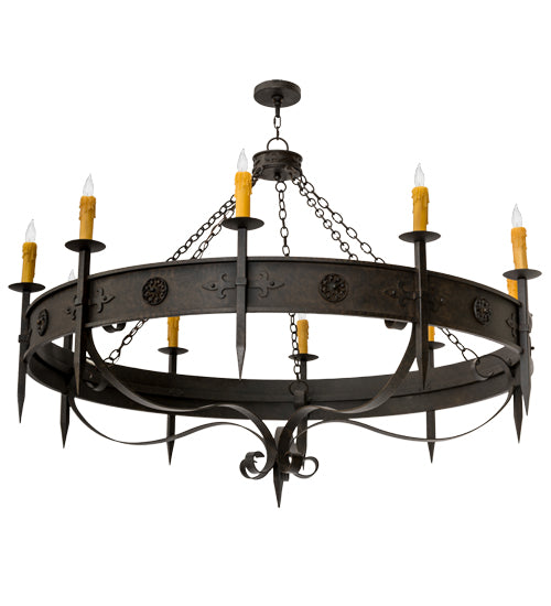 Meyda Tiffany Calandra 173532 Chandelier Light - Timeless Bronze