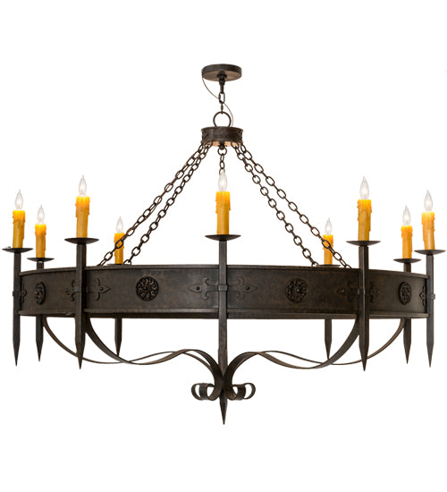 Meyda Tiffany Calandra 173532 Chandelier Light - Timeless Bronze