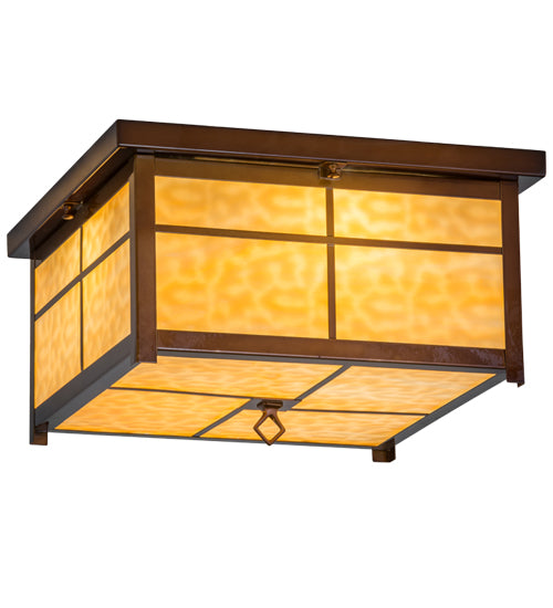 Meyda Tiffany Mission 173618 Ceiling Light - Transparent Copper