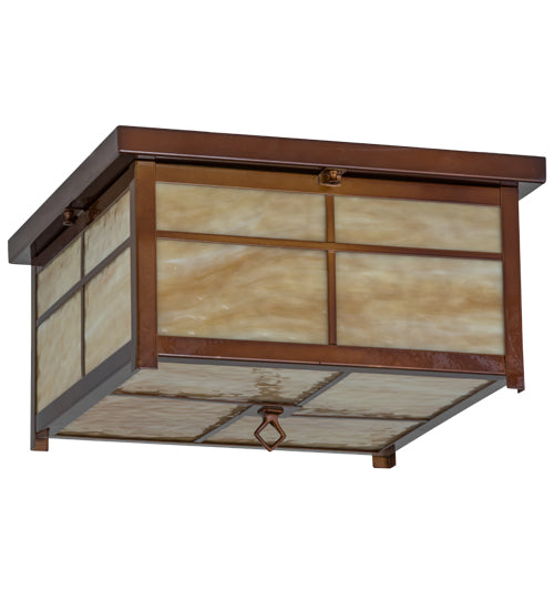 Meyda Tiffany Mission 173618 Ceiling Light - Transparent Copper
