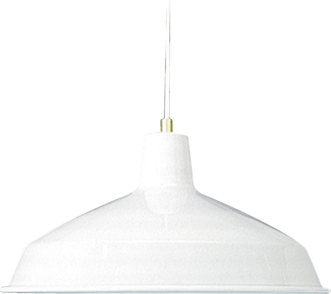 Quorum 6822 Pendants 6822-6 Pendant Light - White,  Satin Nickel/Satin Nickel/