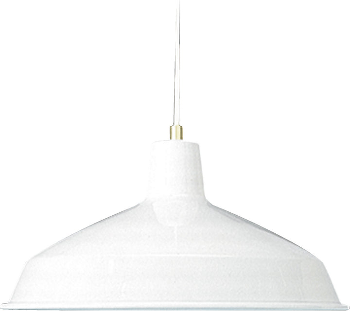 Quorum 6822 Pendants 6822-6 Pendant Light - White,  Satin Nickel/Satin Nickel/