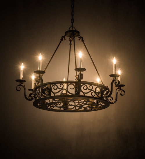 Meyda Tiffany Delano 174068 Chandelier Light - Antique Copper