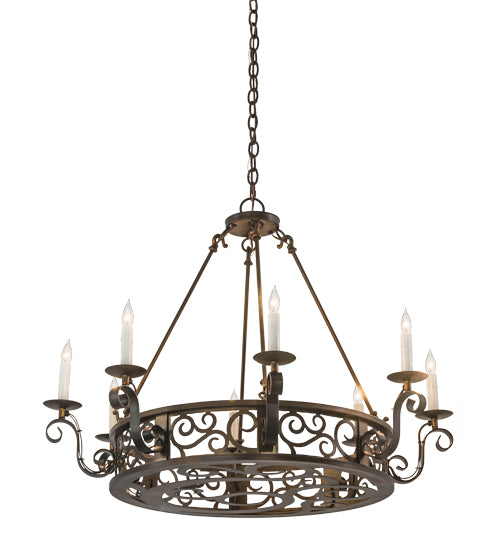 Meyda Tiffany Delano 174068 Chandelier Light - Antique Copper