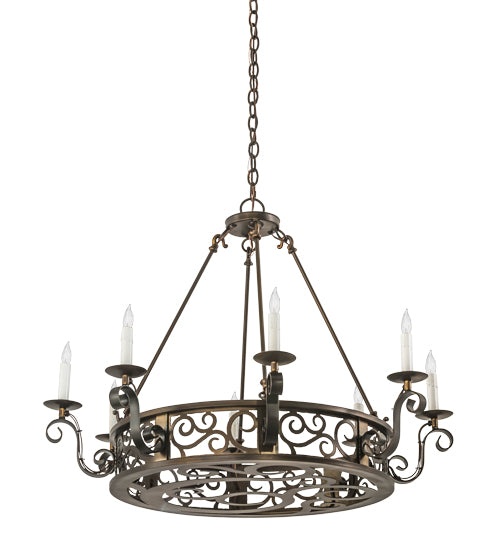 Meyda Tiffany Delano 174068 Chandelier Light - Antique Copper
