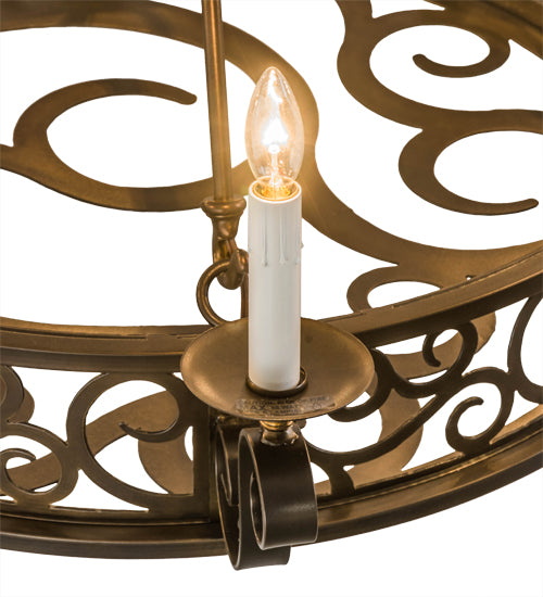 Meyda Tiffany Delano 174068 Chandelier Light - Antique Copper