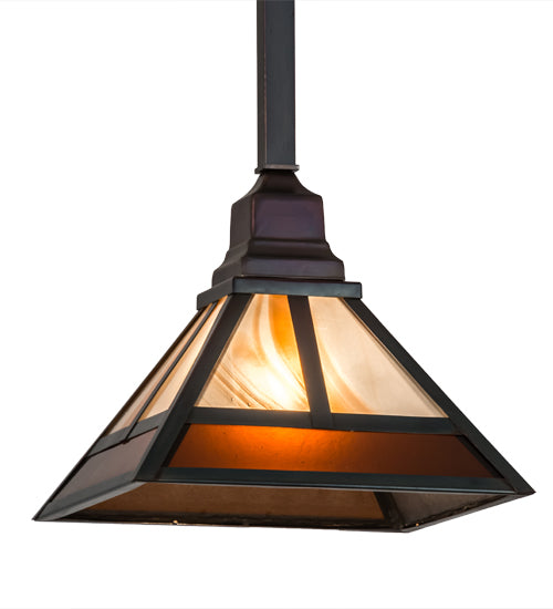 Meyda Tiffany T" Mission" 174097 Pendant Light - Antique Brass