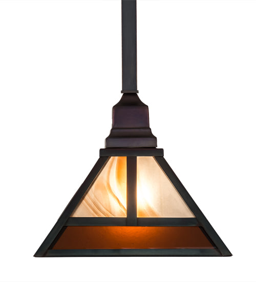 Meyda Tiffany T" Mission" 174097 Pendant Light - Antique Brass