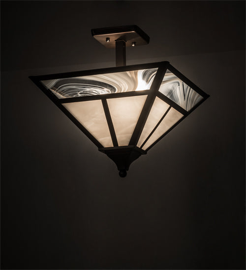 Meyda Tiffany T" Mission" 174105 Ceiling Light - Antique Brass