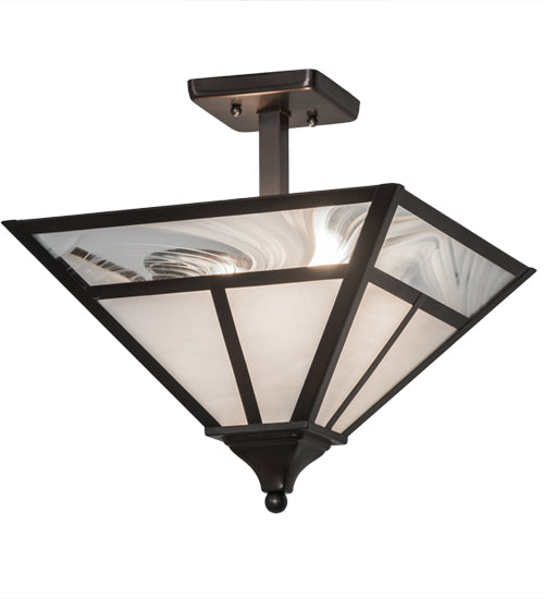 Meyda Tiffany T" Mission" 174105 Ceiling Light - Antique Brass