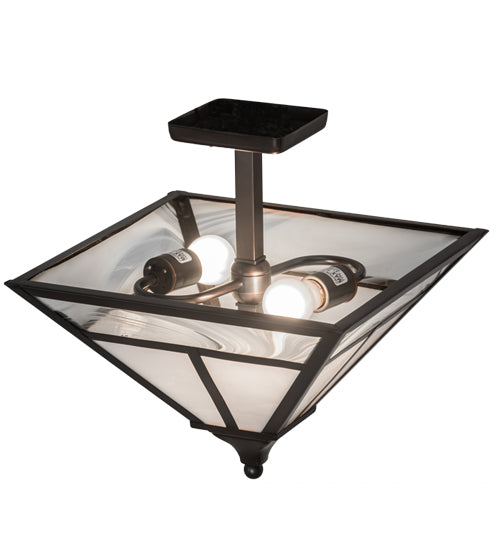 Meyda Tiffany T" Mission" 174105 Ceiling Light - Antique Brass