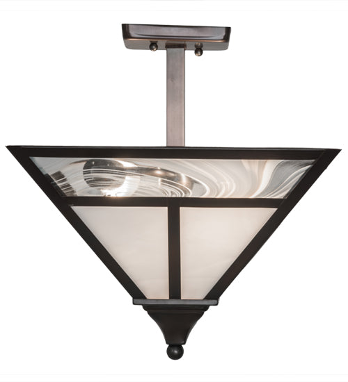 Meyda Tiffany T" Mission" 174105 Ceiling Light - Antique Brass