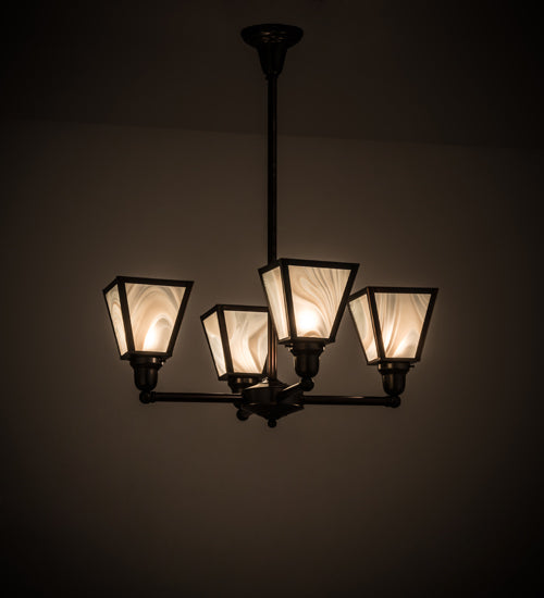 Meyda Tiffany Metro 174107 Chandelier Light - Antique Brass