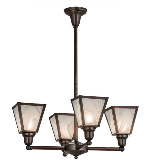 Meyda Tiffany Metro 174107 Chandelier Light - Antique Brass