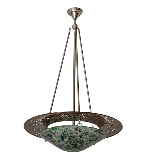 Meyda Tiffany Metro Fusion 174154 Pendant Light - Nickel, Transparent Copper