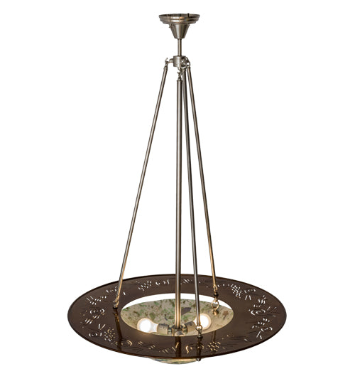 Meyda Tiffany Metro Fusion 174154 Pendant Light - Nickel, Transparent Copper