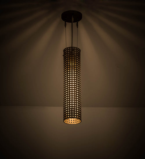 Meyda Tiffany Cilindro 174189 Pendant Light - Hand Wrought Iron